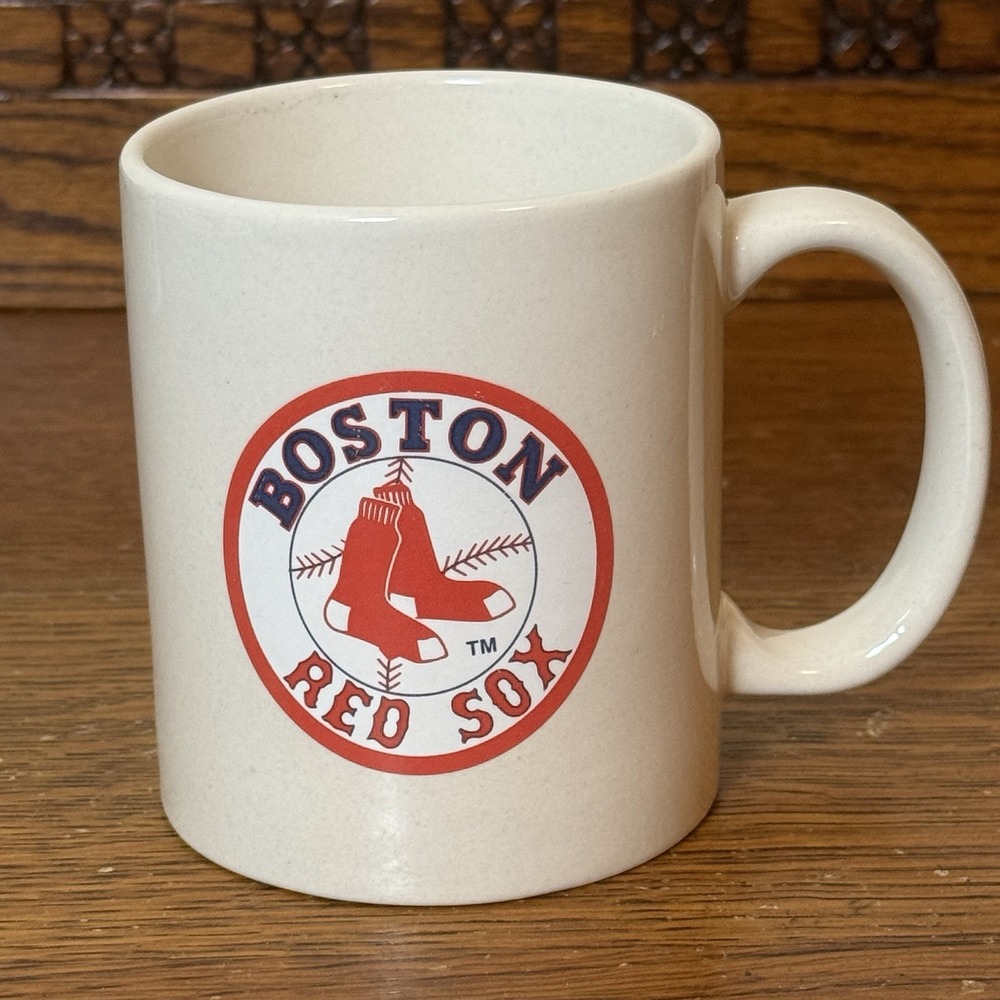 Boston Red Sox MLB Coffee Mug Classic Logo Off White Ceramic 12oz Vintage